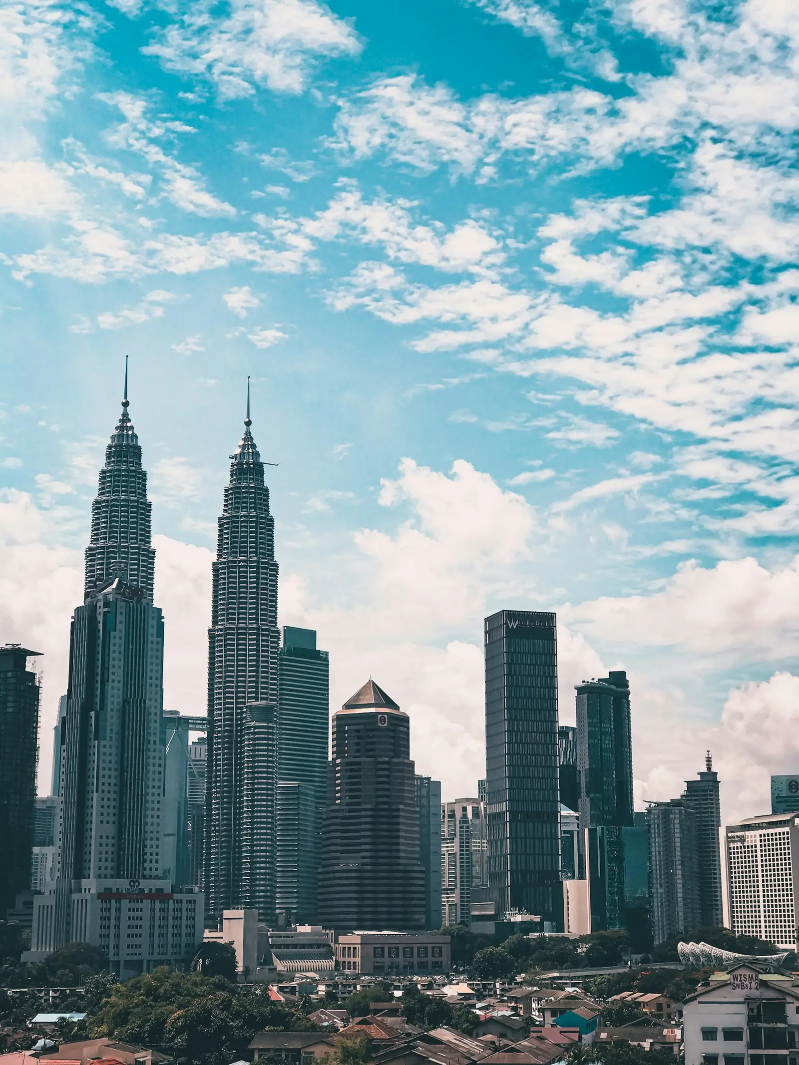 Kuala Lumpur skyline with the Petronas Twin Towers